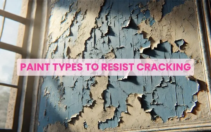 Best Paint Types to Resist Cracking in Extreme Summer Heat 10 A close-up of cracked and peeling blue paint on an old wall near a window, illustrating paint types to resist cracking.