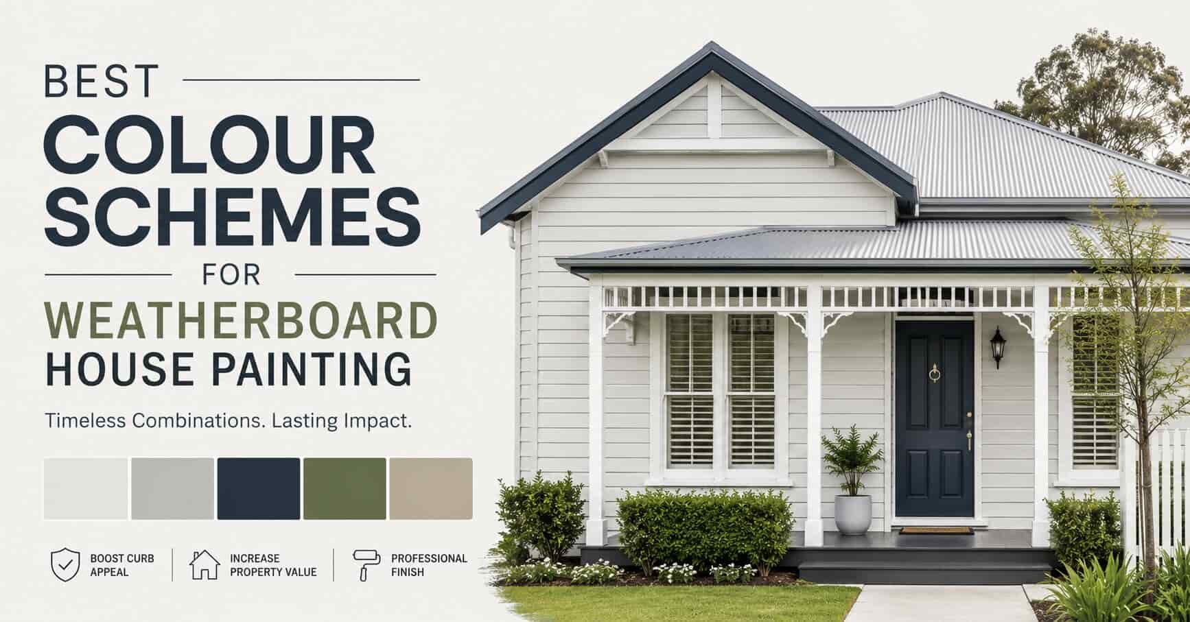 Colour Schemes for Weatherboard House
