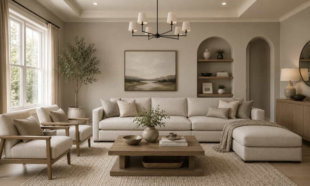 Best Colors For Living Room to Transform Your Space 2 Greige colour for living room