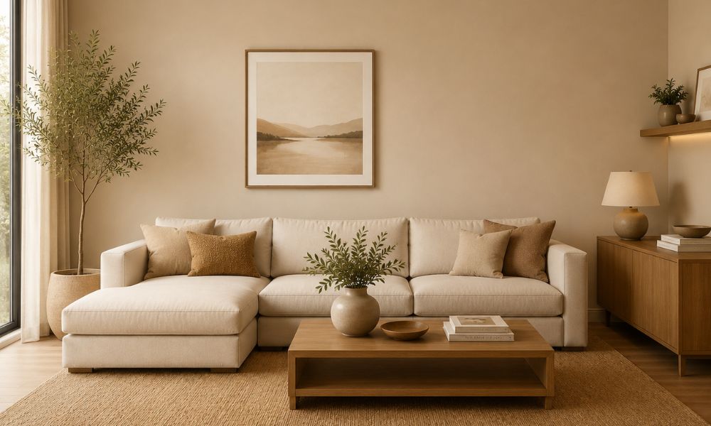 Best Colors For Living Room to Transform Your Space 6 Warm Beige and Honey Tones Colour