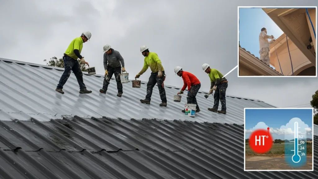 5 Mistakes To Avoid When Painting A Colorbond Roof 4 weather impact on Colorbond roof painting