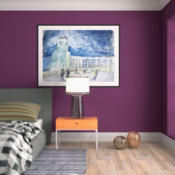 Illustration of the bedroom interior